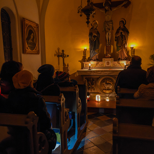Abendweg von der Pfarrkirche Kirchdorf zum KalvarienbergkapelleFoto Jack Haijes