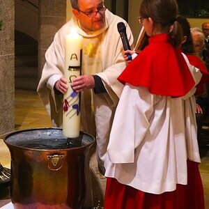 Weihe des Taufwassers