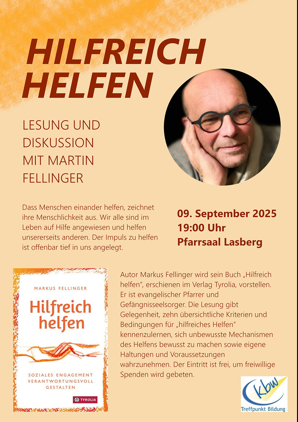 Hilfreich Helfen, Lesung