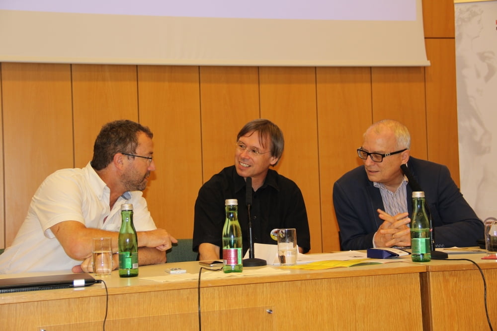 Podium am Samstag (vlnr): Georg Plank, Bernhard Steiner, Wolfgang Rank