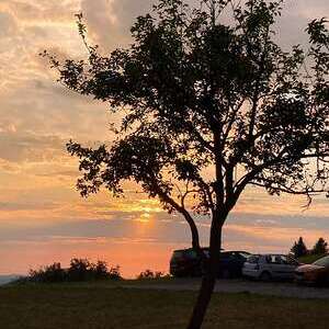 Wunderbarer Sonnenuntergang auf der Jungscharalm 