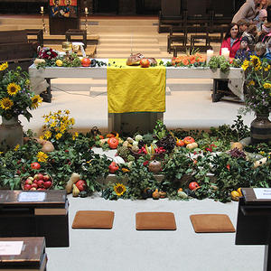 Altar beim Erntedankfest