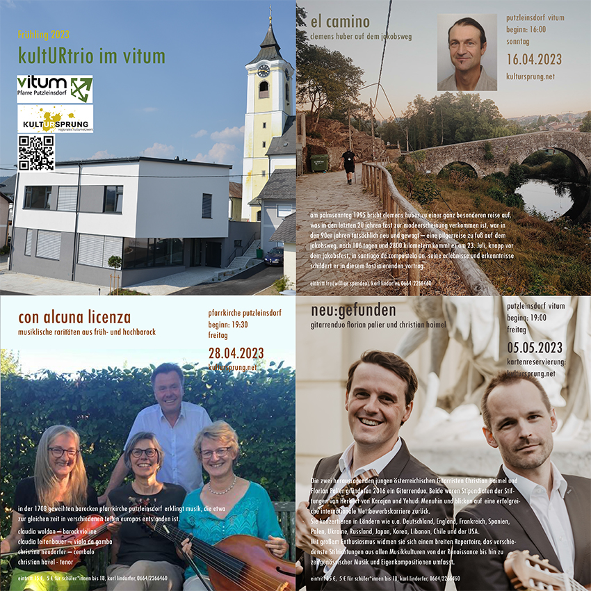 Flyer Kulturtrio Vitum