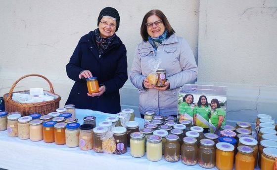 Suppe im Glas nach den Gottesdiensten in Garsten