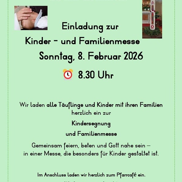 Einladung Täuflingsmesse