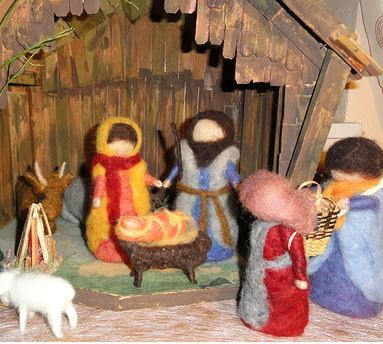 Krippe aus Filz
