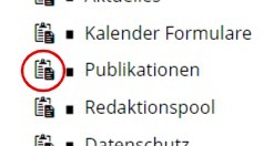 Verlinkung Section Suche