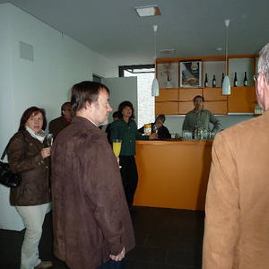 Gratulation im Pfarrcafe