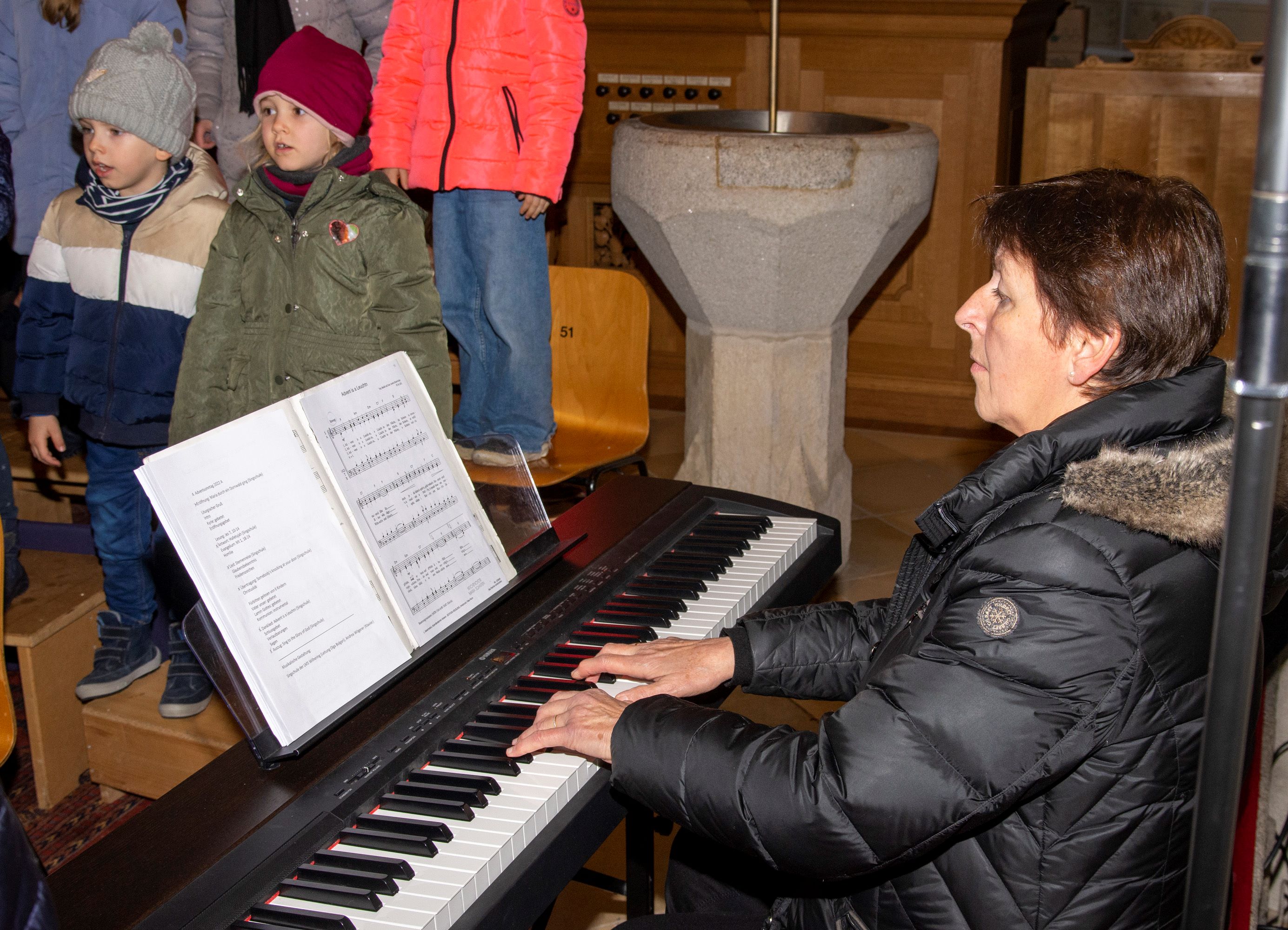 Mitgestaltung Singschule LMS Wilhering / © Pfarrgemeinde Schönering