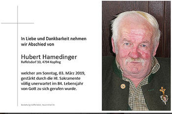 Hubert Hamedinger / © Pfarrgemeinde Kopfing Hubert Hamedinger