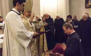 Zeitliche Profess von Frater Fabian Drack