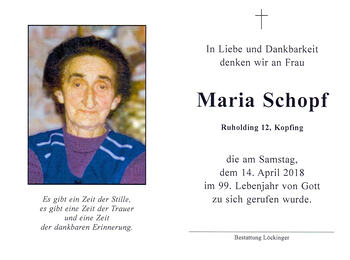 Maria Schopf / © Pfarrgemeinde Kopfing Maria Schopf