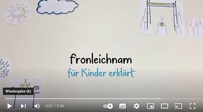 Fronleichnam für Kinder erklärt