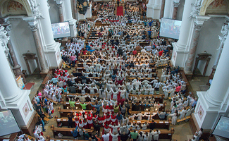 MinistrantInnentag am 25. Mai 2019 in St. Florian. Mehr als 1000 Minis treffen sich mit ihren Begleitpersonen im Stift St. Florian um miteinander zu feiern, andere MinistrantInnen kennen zu lernen und einen spannenden Tag miteinander zu verbringen. 