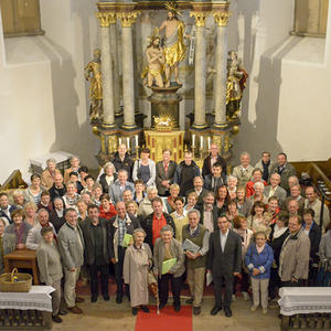 Ehrenamtlichen der Pfarre Kirchdorf wurden durch Pfarrer Pater Severin Kranabitl. Eine kurze Danke in der Bergkirche in Klaus, anschließend bei Schninagl ein EssenFoto Jack Haijes
