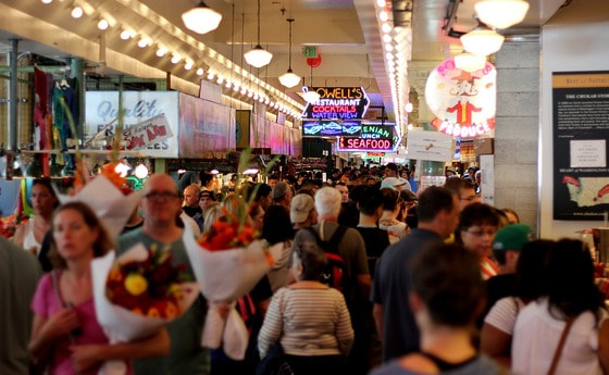Menschen Einkaufszentrum