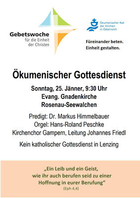 Ökumenischer Gottesdienst-25.01.26