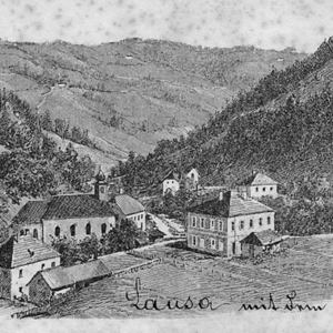 Laussa mit altem Kirchturm