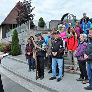 Verabschiedung mit Segen durch P. Georg OFM