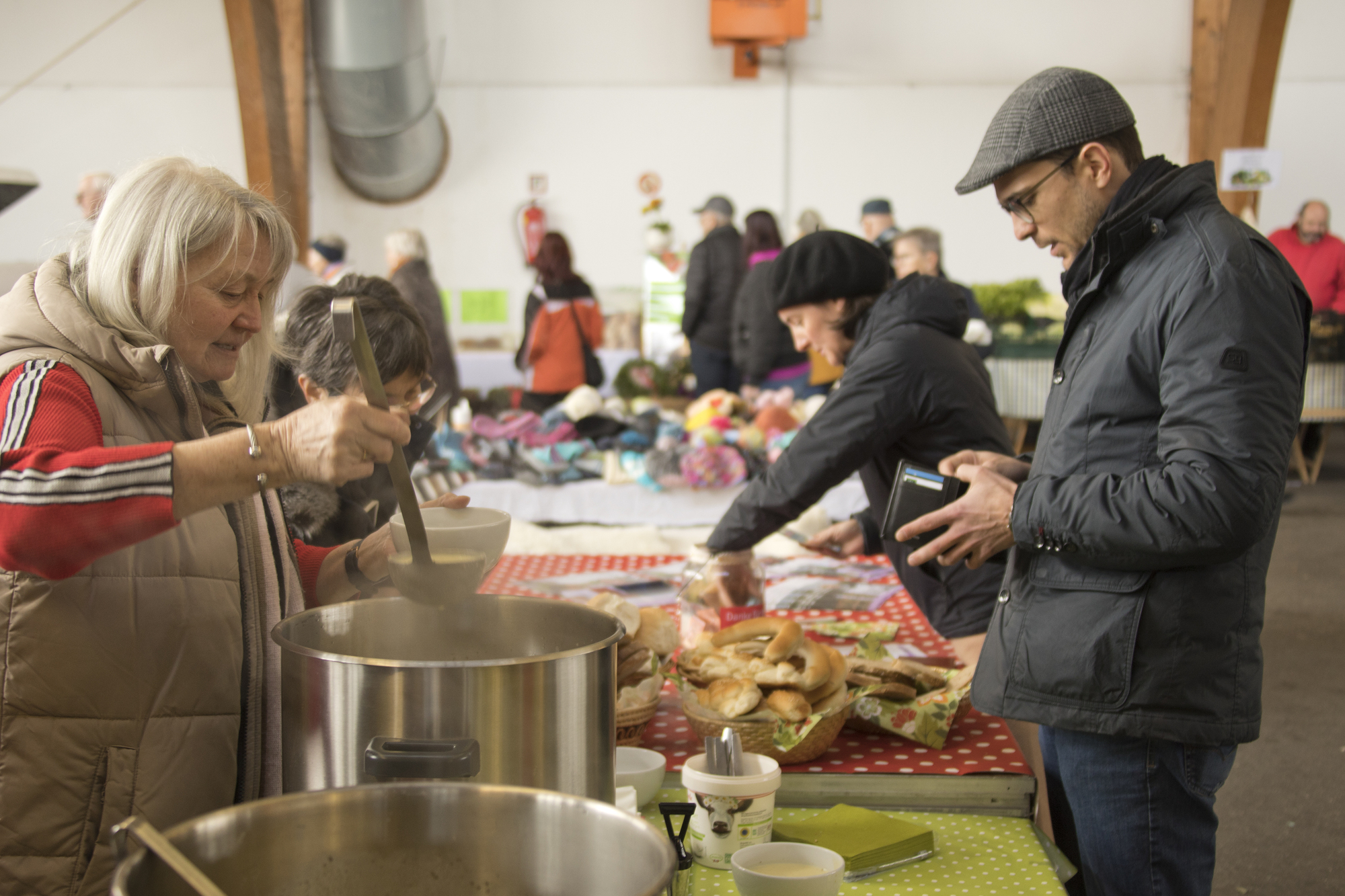 Suppenessen am Bauernmarkt