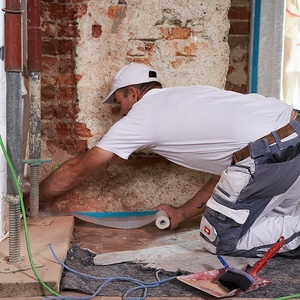 Vorbereitungsarbeiten für den Putz