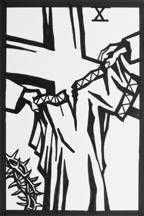 Jesus wird seines Gewandes beraubt