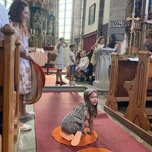 Kinderfahrzeug Segnung