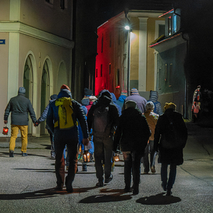 Abendweg von der Pfarrkirche Kirchdorf zum KalvarienbergkapelleFoto Jack Haijes