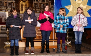 Kinder sprechen von ihrem Zacken am Stern