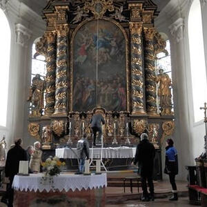 Fastentuch der Pfarrkirche Ostermiething