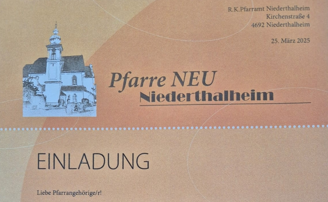 Pfarre NEU - Einladung zur Informationsveranstaltung