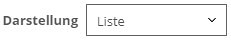 Darstellung Liste