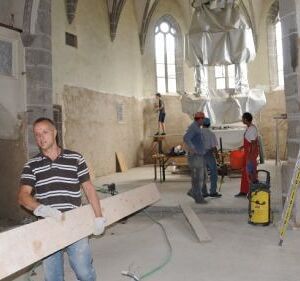 Innenarbeiten und Verputzen