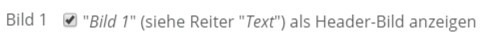 Checkbox Bild 1 - Headerbild