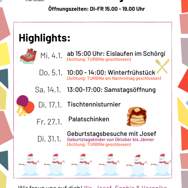 Monatsprogramm Jänner