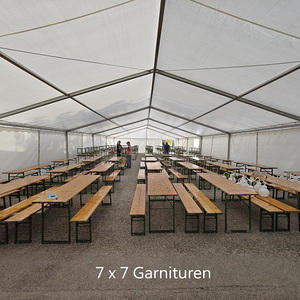 Zelt- 7x7 Garnituren