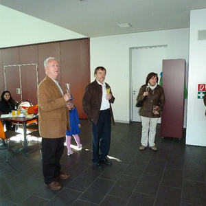 Gratulation im Pfarrcafe