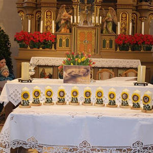 Kindersegnung mit P. Meinrad