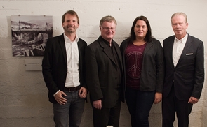 V. l.: Reinhard Fischer (kj oö), Bischof Manfred Scheuer, Anita Buchberger (kj oö), Reinhold Mitterlehner