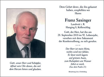 Franz Saxinger sen.