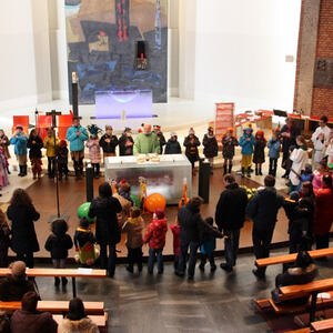 Faschingskindermesse und Pfadfinderfrühschoppen