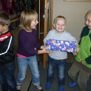 Weihnachten im Schuhkarton 2014 in Traberg