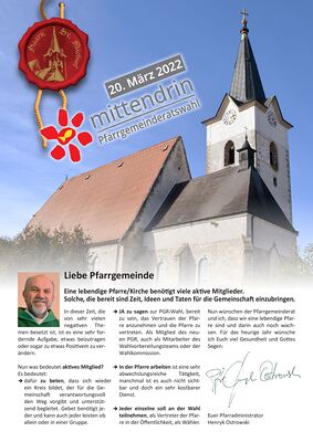 Pfarrblatt - PGR-Wahl 2022