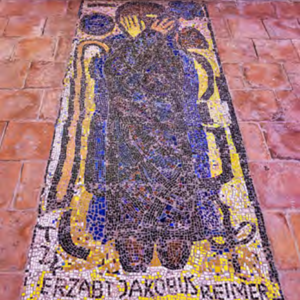Epitaph für Erzabt Jakobus Reimer, von Lydia Roppolt