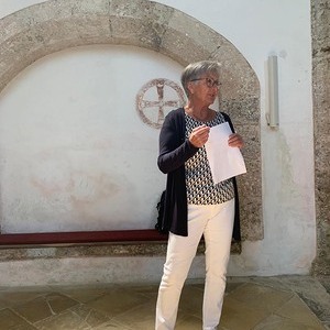 Ulli Ring informierte über die Geschichte der Kirche St. Blasien