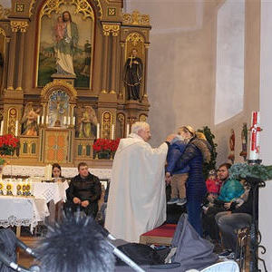 Kindersegnung mit P. Meinrad