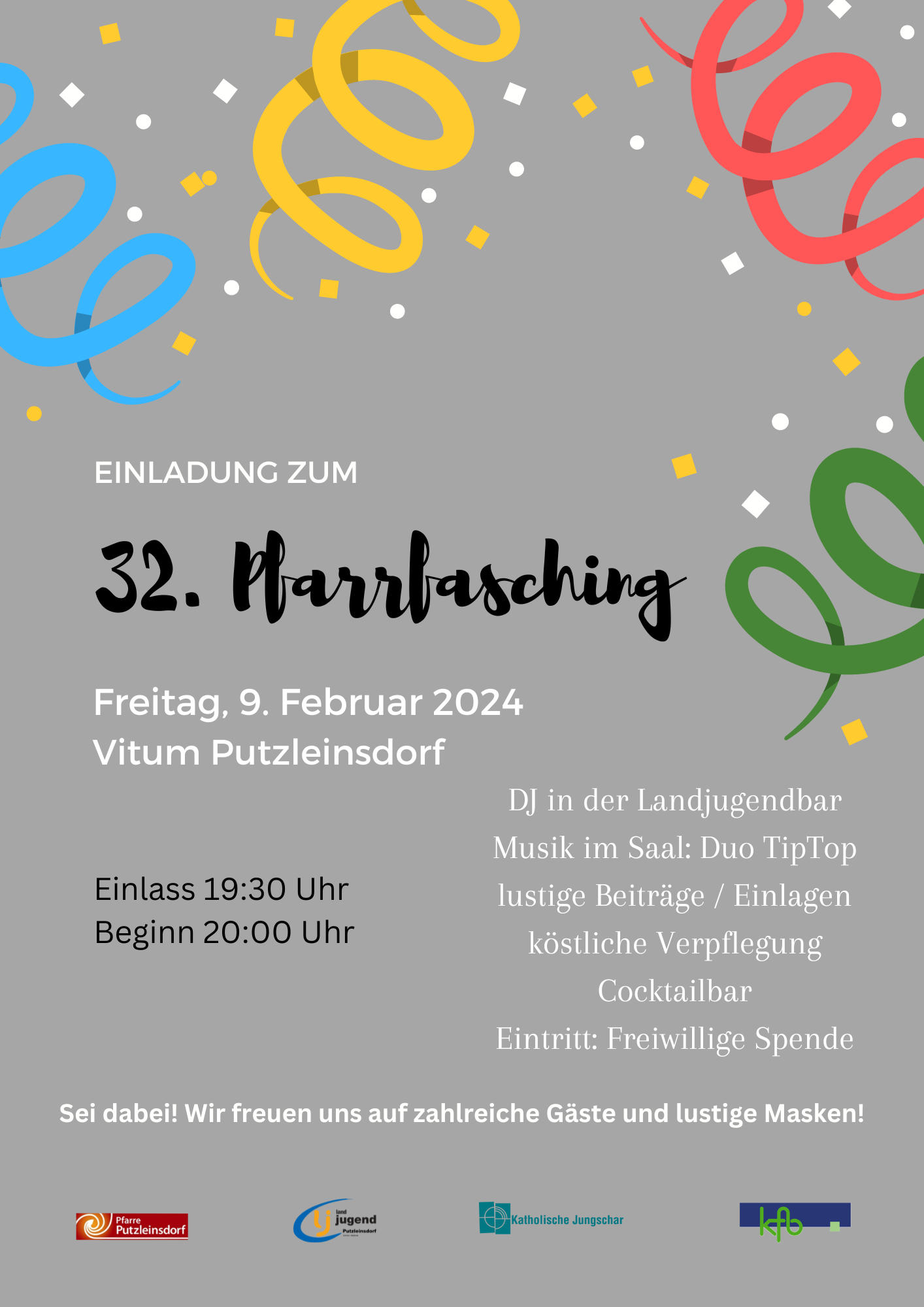 Flyer Pfarrfasching 2024