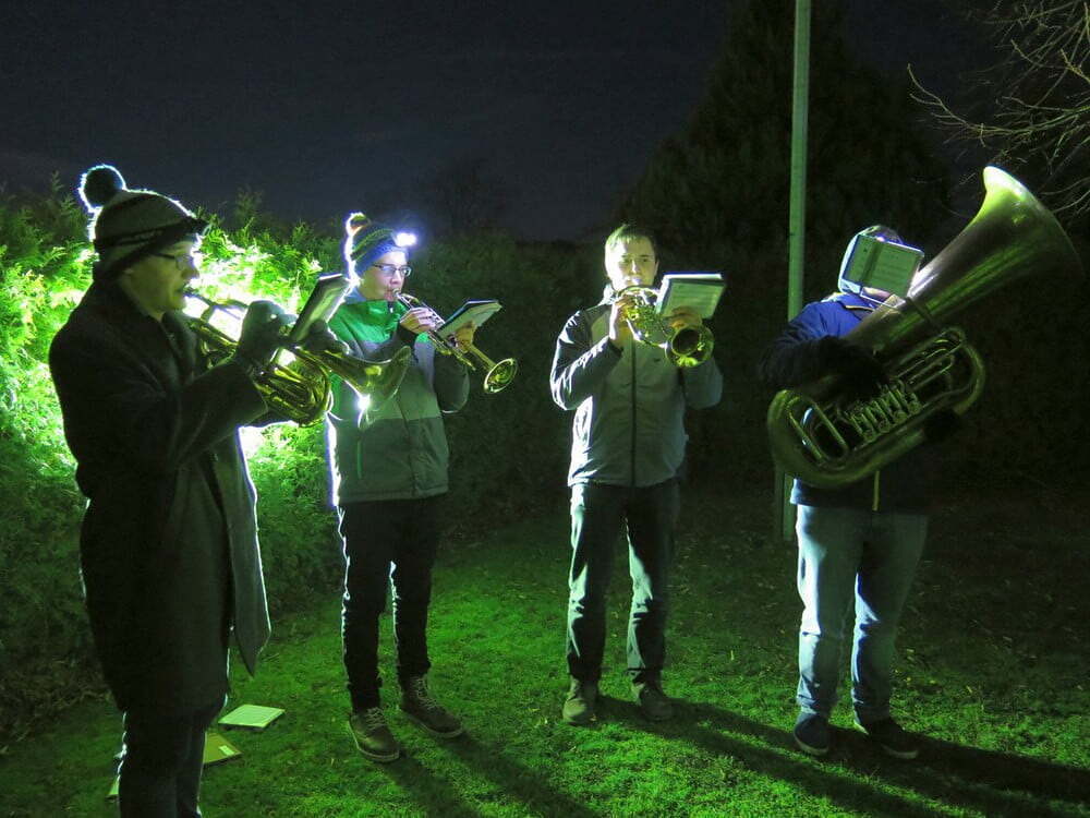 Die Turmbläser bei der Christmette