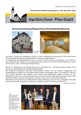 Pfarrblatt November 2025
