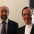 Priesterratsvorsitzender Padinger und Pfarrer Dr. Michael Max